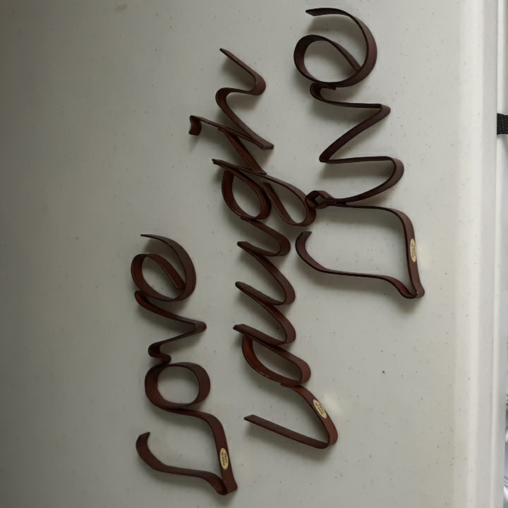 LOVE LAUGH LIVE Metal Wall Decor